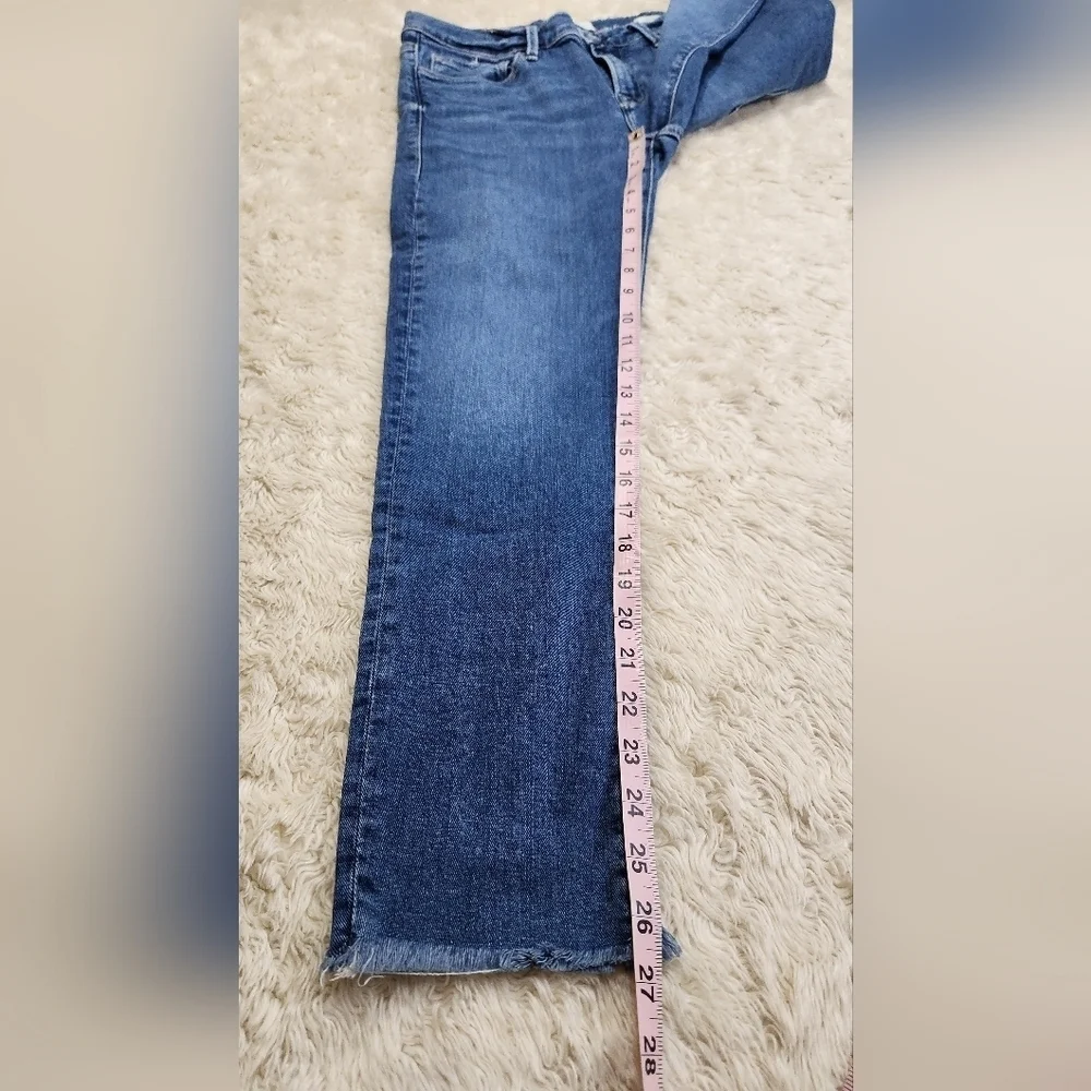 FRAME LE GARCON SIim Leg Mid Rise Gratitude Jeans Size 27 Raw Hem STYLE LGJRAZ8S - Picture 9 of 13